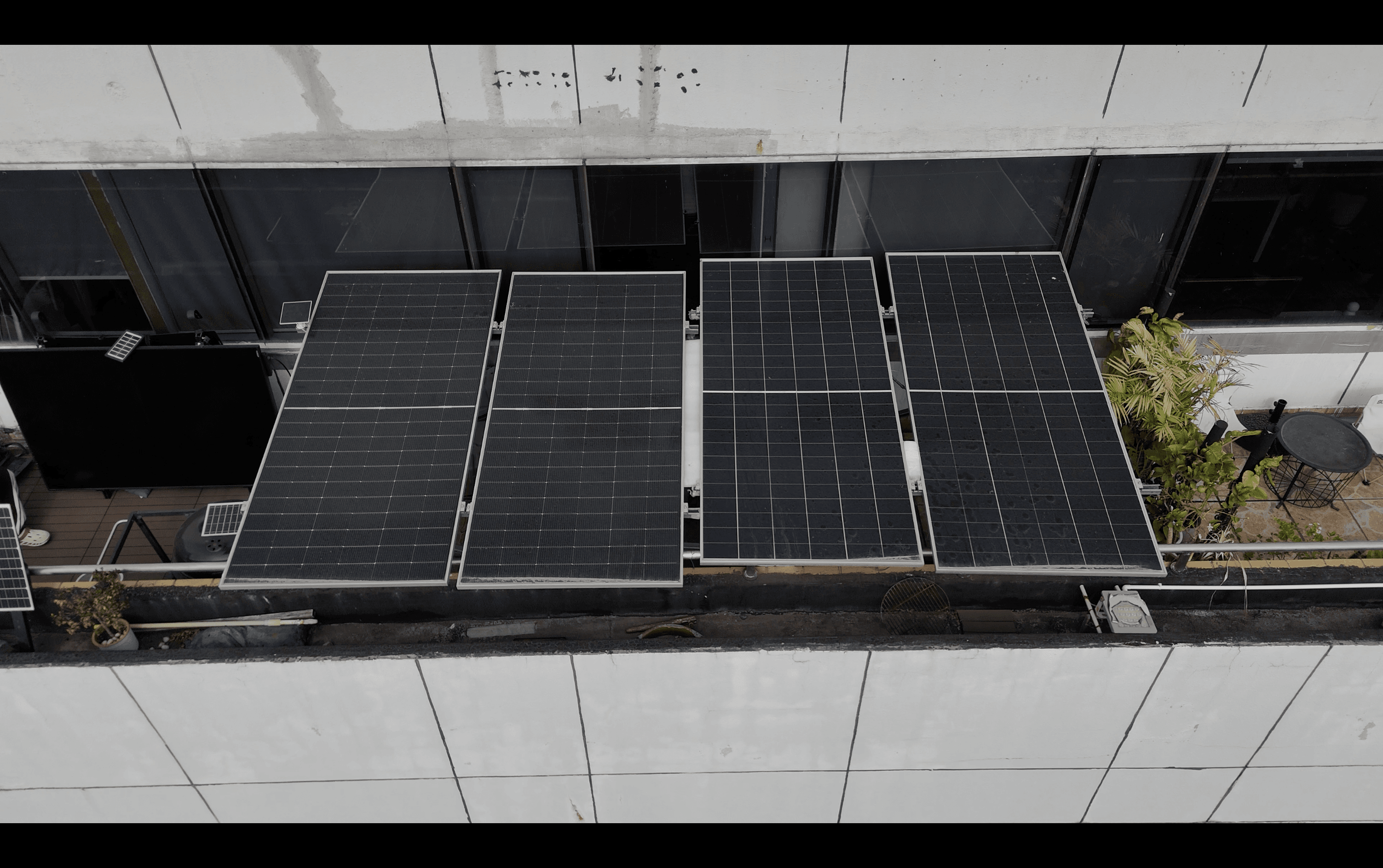 办公室阳台光伏示范点实景